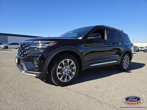 Agate Black Metallic 2026 Ford Explorer Platinum