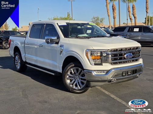 Star White Metallic Tri-Coat 2022 Ford F-150 Lariat