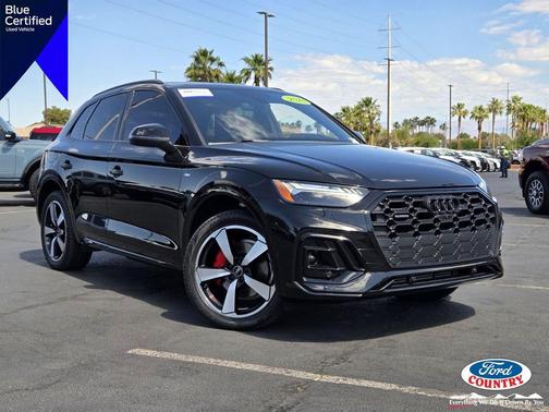 Mythos Black Metallic 2024 Audi Q5 45 S line Prestige