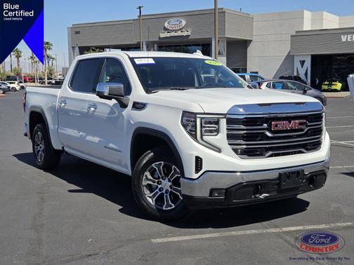 Summit White 2025 GMC Sierra 1500 SLT