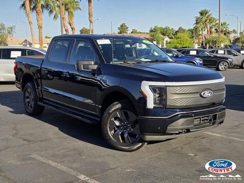 Antimatter Blue Metallic 2024 Ford F-150 Lightning Flash