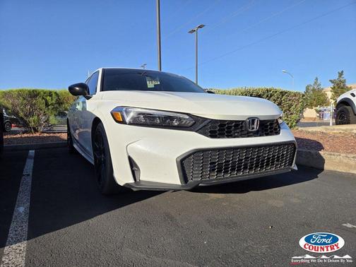 Platinum White Pearl 2025 Honda Civic Sport