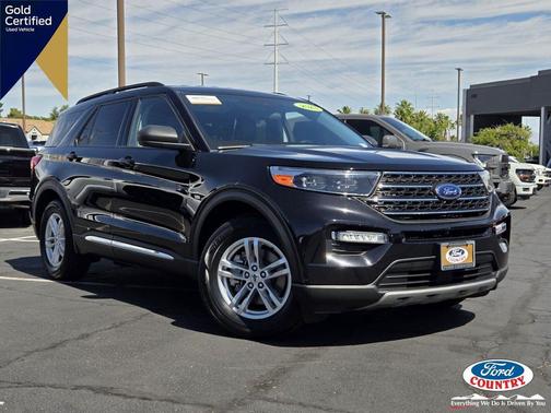 Agate Black Metallic 2023 Ford Explorer XLT