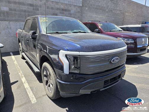 Antimatter Blue Metallic 2023 Ford F-150 Lightning LARIAT