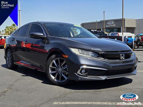 Modern Steel Metallic 2019 Honda Civic EX