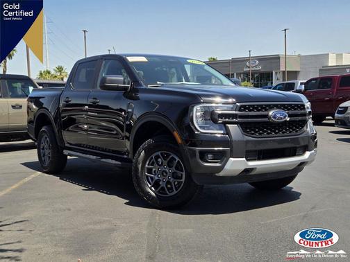 Shadow Black 2025 Ford Ranger XLT