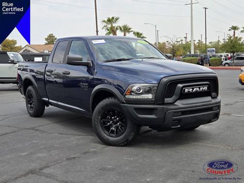 Patriot Blue Pearlcoat 2021 RAM 1500 Classic Warlock Quad Cab 4x2 6'4' Box