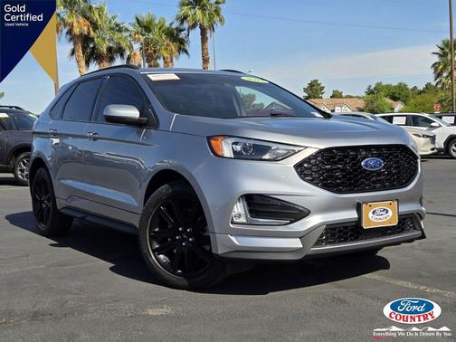 Iconic Silver Metallic 2023 Ford Edge ST Line