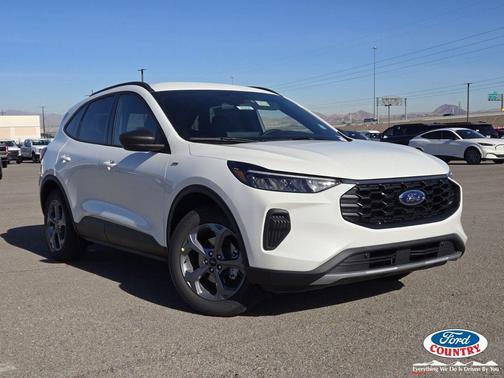 star white metallic tri-coat 2026 Ford Escape ST-Line