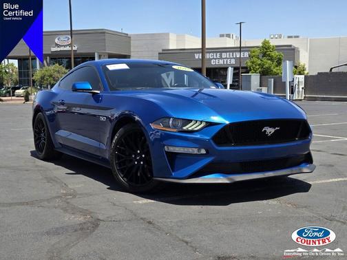 Lightning Blue Metallic 2018 Ford Mustang GT Premium