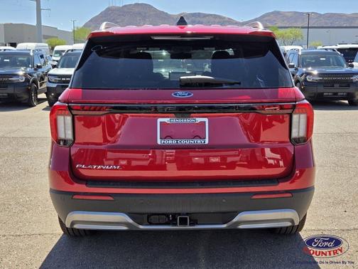 Rapid Red Metallic Tinted Clearcoat 2026 Ford Explorer Platinum