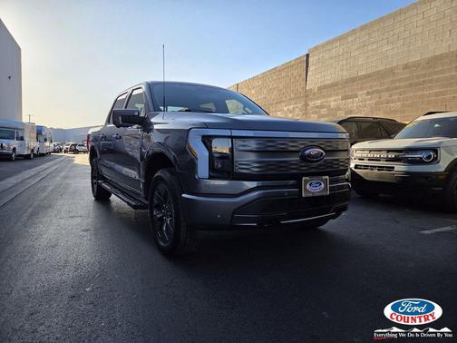 Carbonized Gray Metallic 2023 Ford F-150 Lightning LARIAT