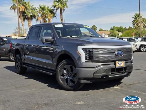 Carbonized Gray Metallic 2023 Ford F-150 Lightning LARIAT