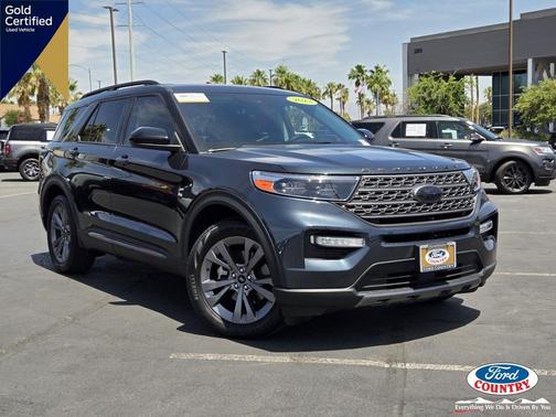 Stone Blue Metallic 2023 Ford Explorer XLT