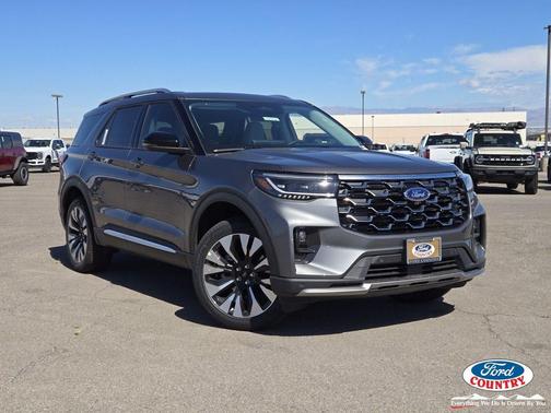 Carbonized Gray Metallic 2026 Ford Explorer Platinum