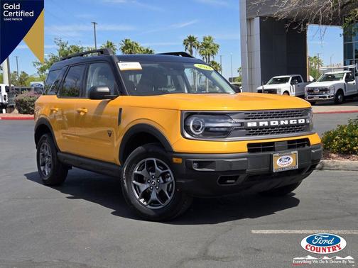 Cyber Orange Metallic Tricoat 2023 Ford Bronco Sport Badlands