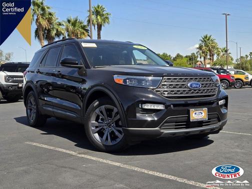 Agate Black Metallic 2023 Ford Explorer XLT