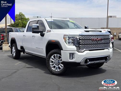 White Frost Tricoat 2022 GMC Sierra 3500 Denali