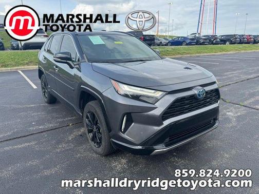 Magnetic Gray Metallic/Midnight Black Metallic 2022 Toyota RAV4 Hybrid SE