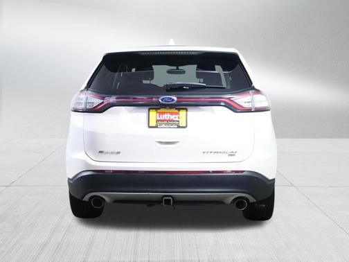 White Platinum Metallic Tri-Coat 2017 Ford Edge Titanium
