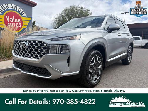 Shimmering Silver 2023 Hyundai SANTA FE HEV SEL Premium