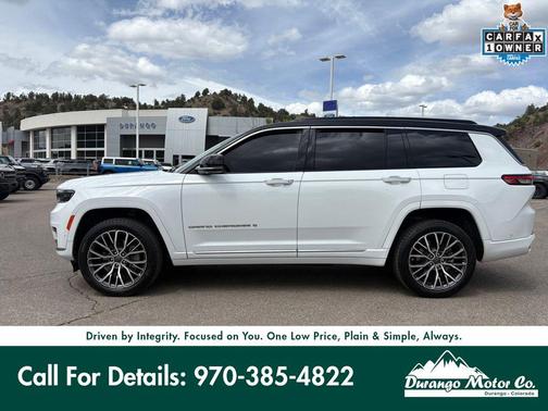 Bright White Clearcoat 2025 Jeep Grand Cherokee L Summit Reserve
