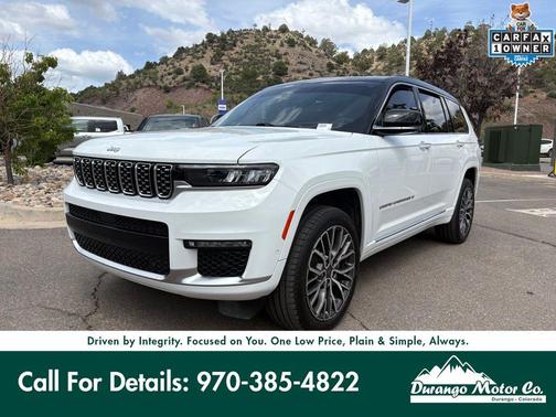 Bright White Clearcoat 2025 Jeep Grand Cherokee L Summit Reserve