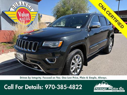 Brilliant Black Crystal Pearlcoat 2016 Jeep Grand Cherokee Overland