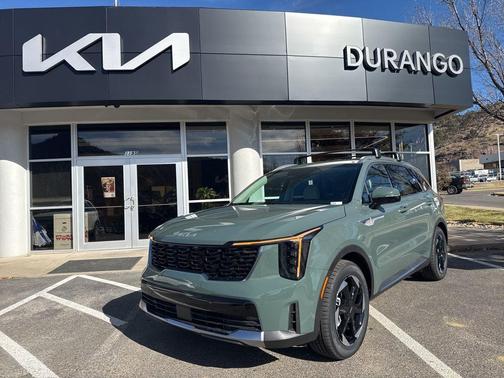 Cityscape Green 2026 Kia Sorento Plug-In Hybrid EX SUV