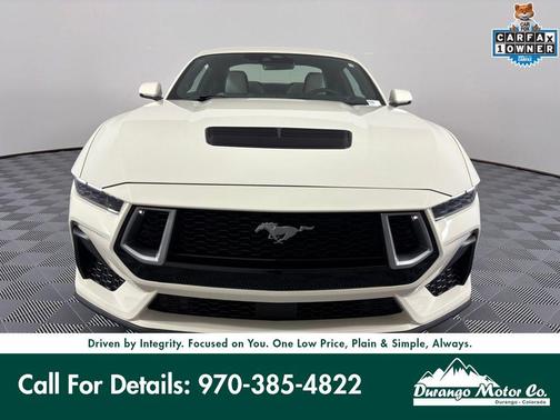 Wimbledon White 2025 Ford Mustang GT Premium