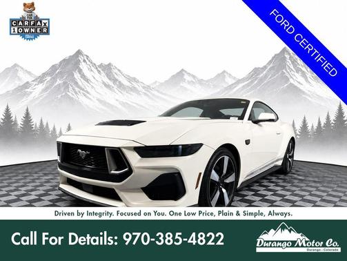 Wimbledon White 2025 Ford Mustang GT Premium
