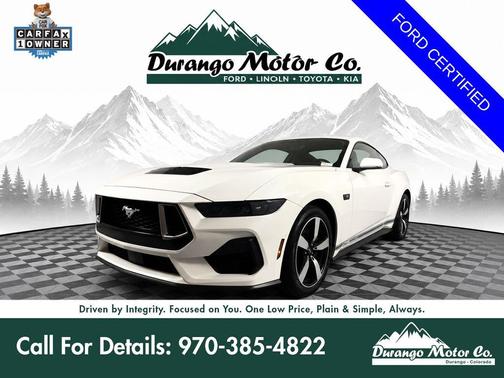 Wimbledon White 2025 Ford Mustang GT Premium