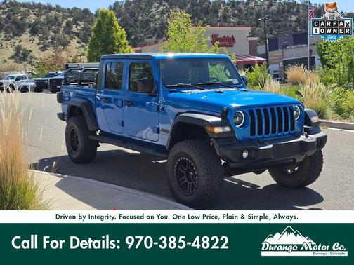 Hydro Blue Pearlcoat 2020 Jeep Gladiator Sport S