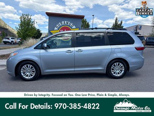 Silver Sky Metallic 2015 Toyota Sienna XLE