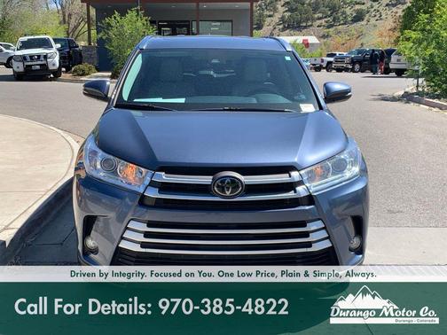 Shoreline Blue Pearl 2018 Toyota Highlander XLE