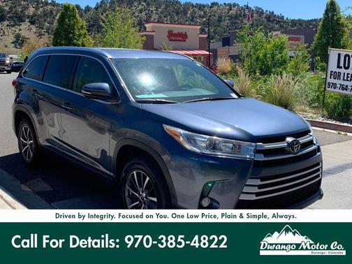 Shoreline Blue Pearl 2018 Toyota Highlander XLE