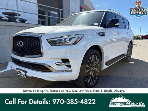 Moonstone White 2024 INFINITI QX80 SENSORY AWD