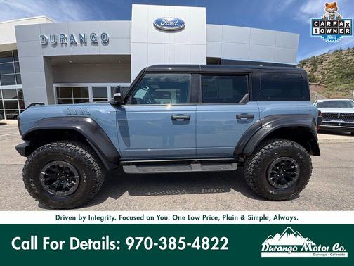 Azure Gray Metallic Tri-Coat 2025 Ford Bronco Raptor
