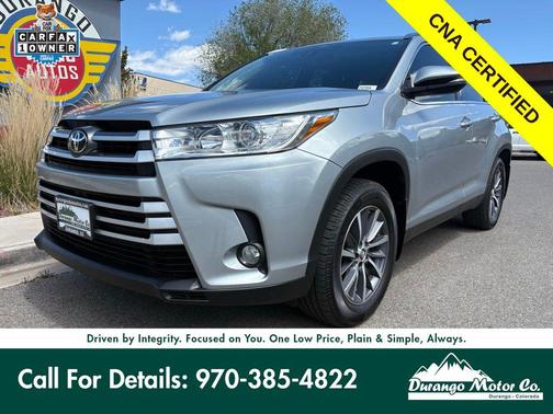 Celestial Silver Metallic 2019 Toyota Highlander XLE