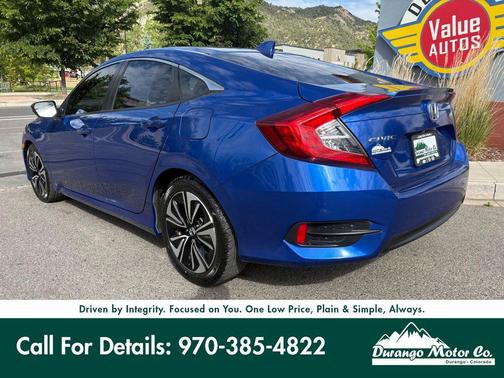 Aegean Blue Metallic 2018 Honda Civic EX-T