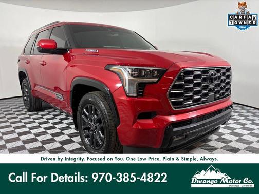 Supersonic Red 2025 Toyota Sequoia Platinum