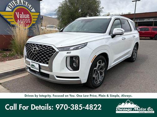 Hyper White 2021 Hyundai PALISADE Calligraphy