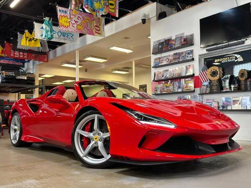 Red 2021 Ferrari F8 Spider Convertible
