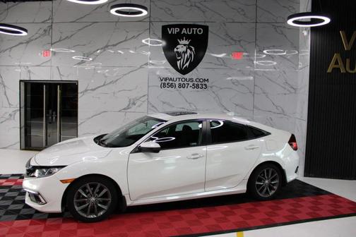 Platinum White Pearl 2019 Honda Civic EX