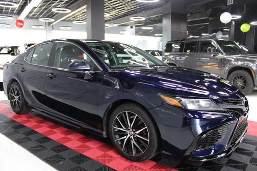 Blue 2021 Toyota Camry SE