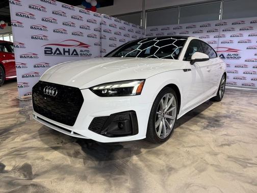 Glacier White Metallic 2025 Audi A5 Sportback 45 S Line Premium