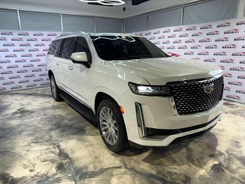 Crystal White Tricoat 2022 Cadillac Escalade ESV Premium Luxury