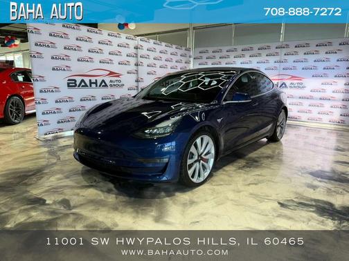 Deep Blue Metallic 2019 Tesla Model 3 Long Range