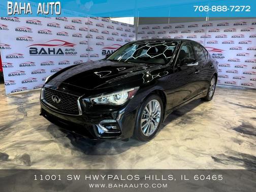 Midnight Black 2023 INFINITI Q50 3.0t LUXE