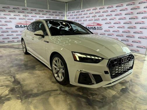 Arkona White 2024 Audi A5 Sportback 45 S Line Premium Plus